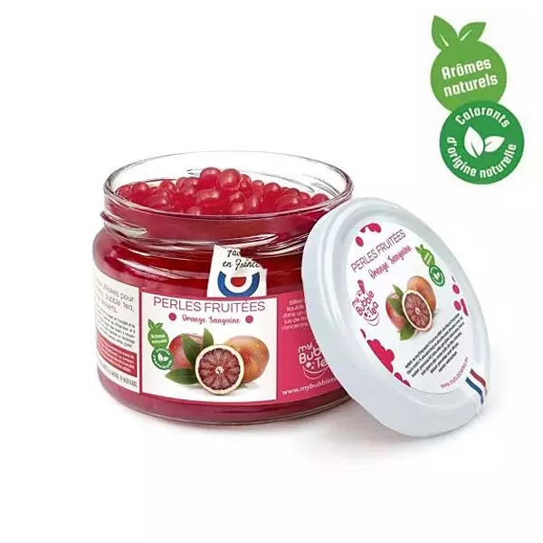Bubble Tea Blutorangen-Fruchtperlen 240g1
